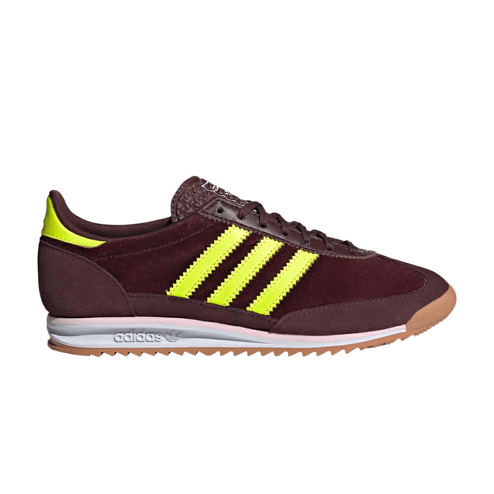 アディダス 黄味がかった 黄色 \u0027AURORA VELVET\u0027 スニーカー レディース ADIDAS WMNS SL72 OG RUBY SOLAR YELLOW / AURORA RUBY SOLAR YELLOW GUM