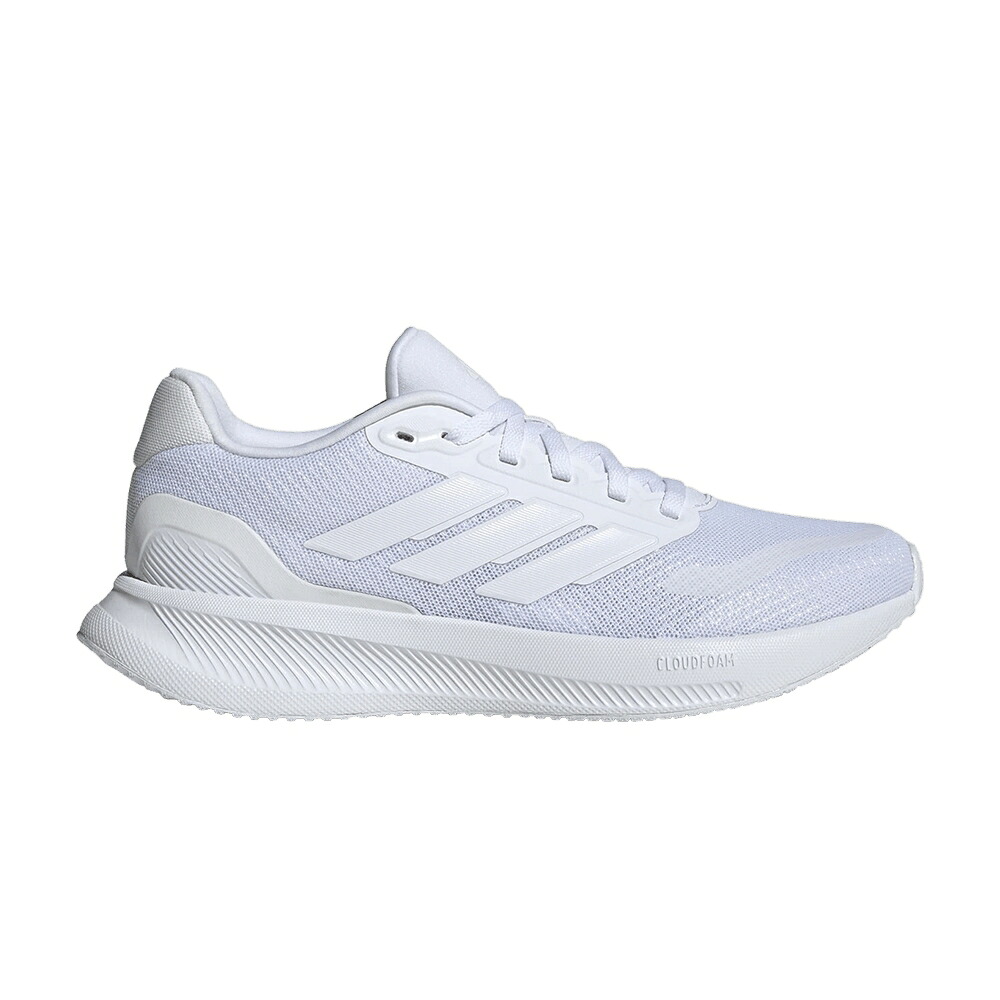 アディダス 白色 ホワイト 'TRIPLE WHITE' スニーカー レディース ADIDAS WMNS RUNFALCON 5 / CLOUD WHITE CLOUD WHITE CLOUD｜スニケス
