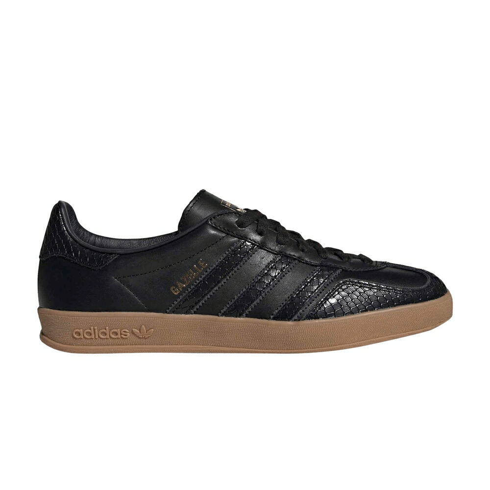 アディダス ガゼル コア 黒色 ブラック 'SNAKESKIN PACK' スニーカー メンズ ADIDAS GAZELLE INDOOR / CORE BLACK CORE BLACK GUM