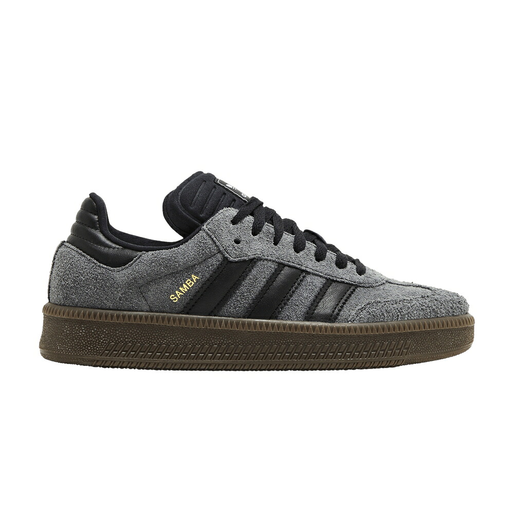 アディダス サンバ 黒いこと 黒いこと 薄墨色 薄墨色 中核グループ \u0027GREY GUM\u0027 スニーカー メンズ ADIDAS SAMBA XLG BLACK / GREY SIX CORE BLACK GUM