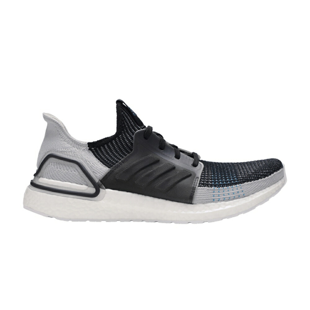 アディダス コア 黒色 ブラック 灰色 グレー ショック シアン GREY CYAN スニーカー メンズ ADIDAS ULTRABOOST 19 / CORE BLACK GREY SIX SHOCK CYAN