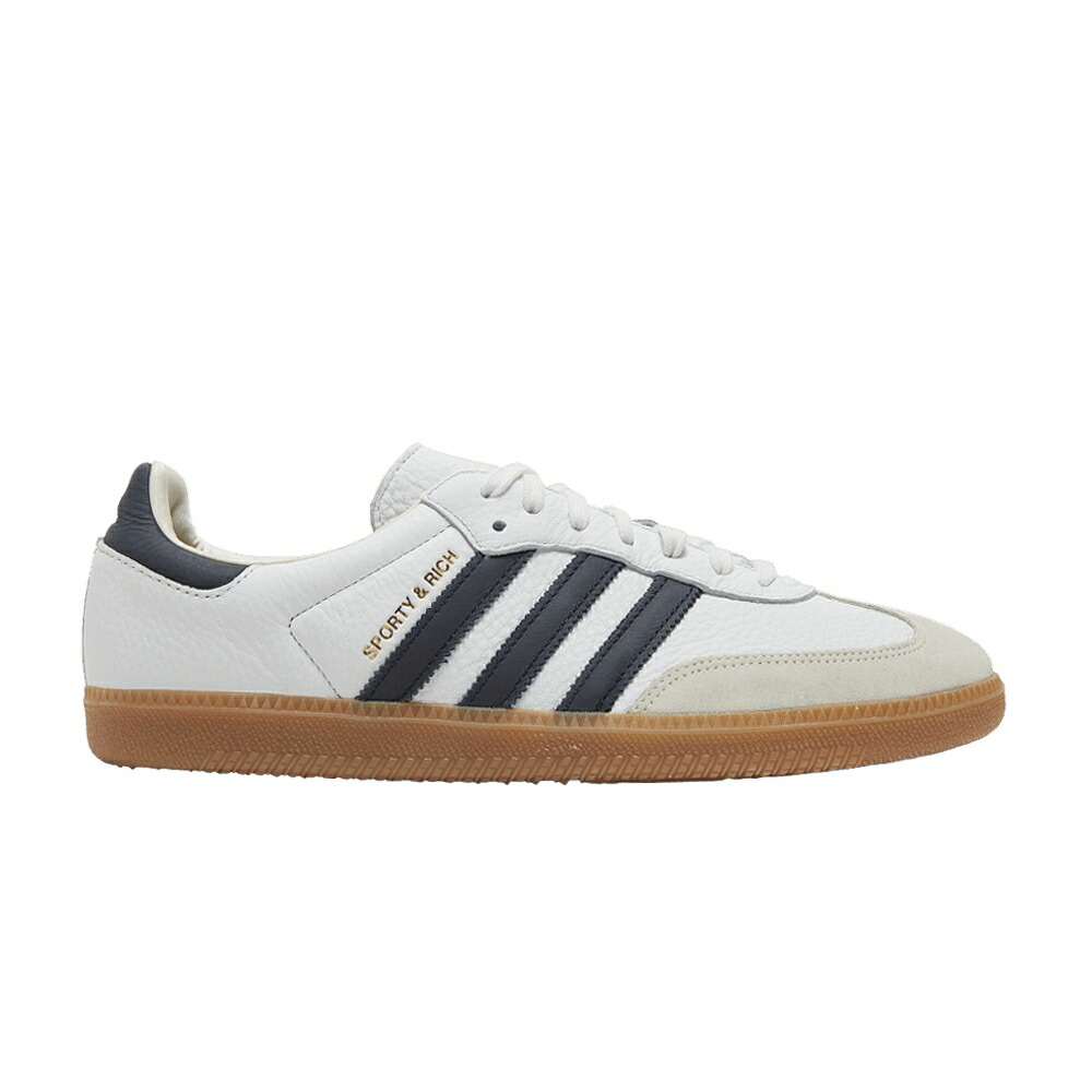 アディダス サンバ 先祖伝承 白いこと 白いこと \u0026 \u0027WHITE INK\u0027 スニーカー メンズ ADIDAS SPORTY RICH X SAMBA OG LEGEND / CLOUD WHITE LEGEND INK GUM
