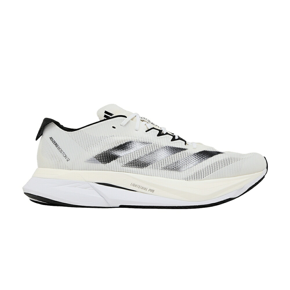 アディダス アディゼロ ボストン ナイト 白色 ホワイト コア 黒色 ブラック 'WHITE METALLIC' スニーカー メンズ ADIDAS ADIZERO BOSTON 12 NIGHT / CLOUD WHITE CORE BLACK NIGHT｜スニケス 835,200円