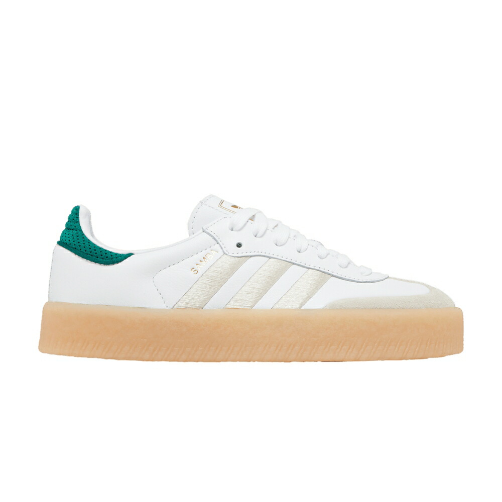 アディダス 白いこと 白いこと ゴールド \u0027OFF GREEN\u0027 スニーカー レディース ADIDAS WMNS SAMBAE WHITE / OFF WHITE ALUMINA GOLD METALLIC