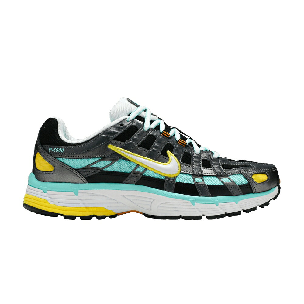 ナイキ 黒色 ブラック ライズ 白色 ホワイト 'AURORA' スニーカー メンズ NIKE P-6000 / BLACK AURORA AMBER RISE WHITE｜スニケス