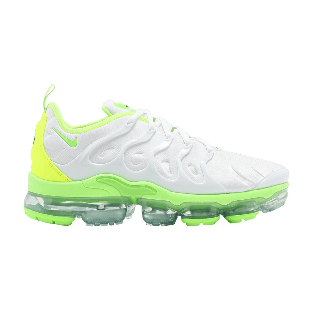 ナイキ 白色 ホワイト 緑 グリーン エアヴェイパーマックス 'TENNIS BALL' スニーカー メンズ NIKE AIR VAPORMAX PLUS / WHITE ELECTRIC GREEN
