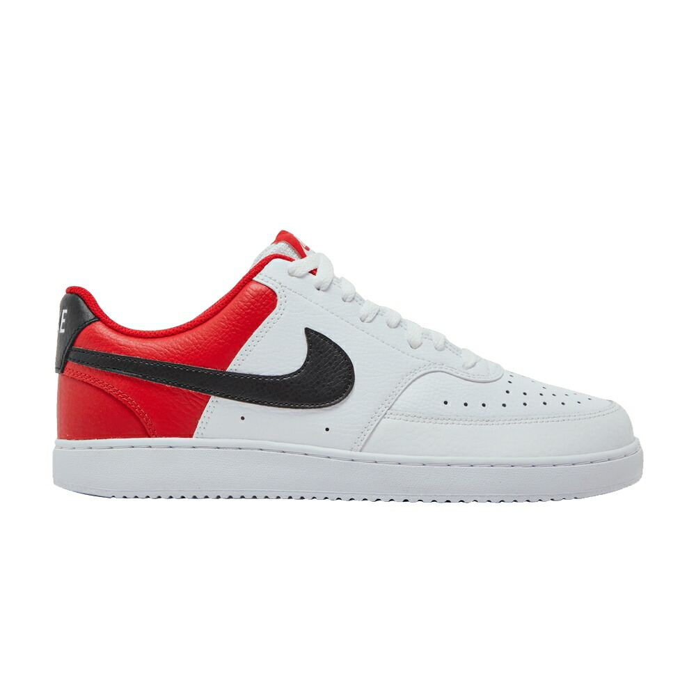 ナイキ 厚地の外套 白いこと 白いこと 黒いこと 黒いこと 赤 赤いこと \u0027WHITE RED\u0027 スニーカー メンズ NIKE COURT VISION LOW UNIVERSITY / WHITE BLACK UNIVERSITY RED