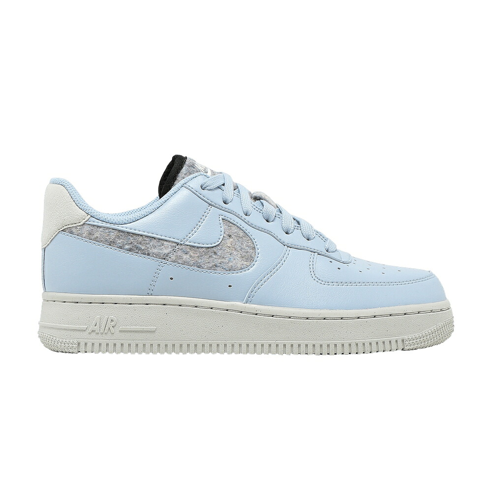 ナイキ 青碧 青碧 空軍 \u002707 \u0027RECYCLED BLUE\u0027 スニーカー レディース NIKE WMNS AIR FORCE 1 SE WOOL PACK - LIGHT ARMORY / LIGHT ARMORY BLUE LIGHT BONE