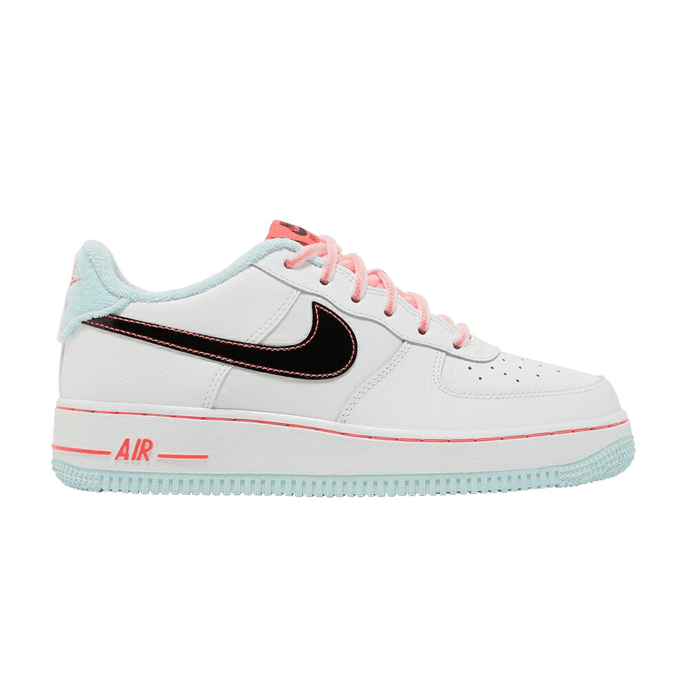 ナイキ 白いこと 白いこと クリムゾン さくら色 空軍 \u002707 \u0027WHITE PINK\u0027 お坊っちゃん キッズ NIKE AIR FORCE 1 LV8 GS ATOMIC / WHITE FLASH CRIMSON ATOMIC PINK もの言う花 マタニティ スニーカー