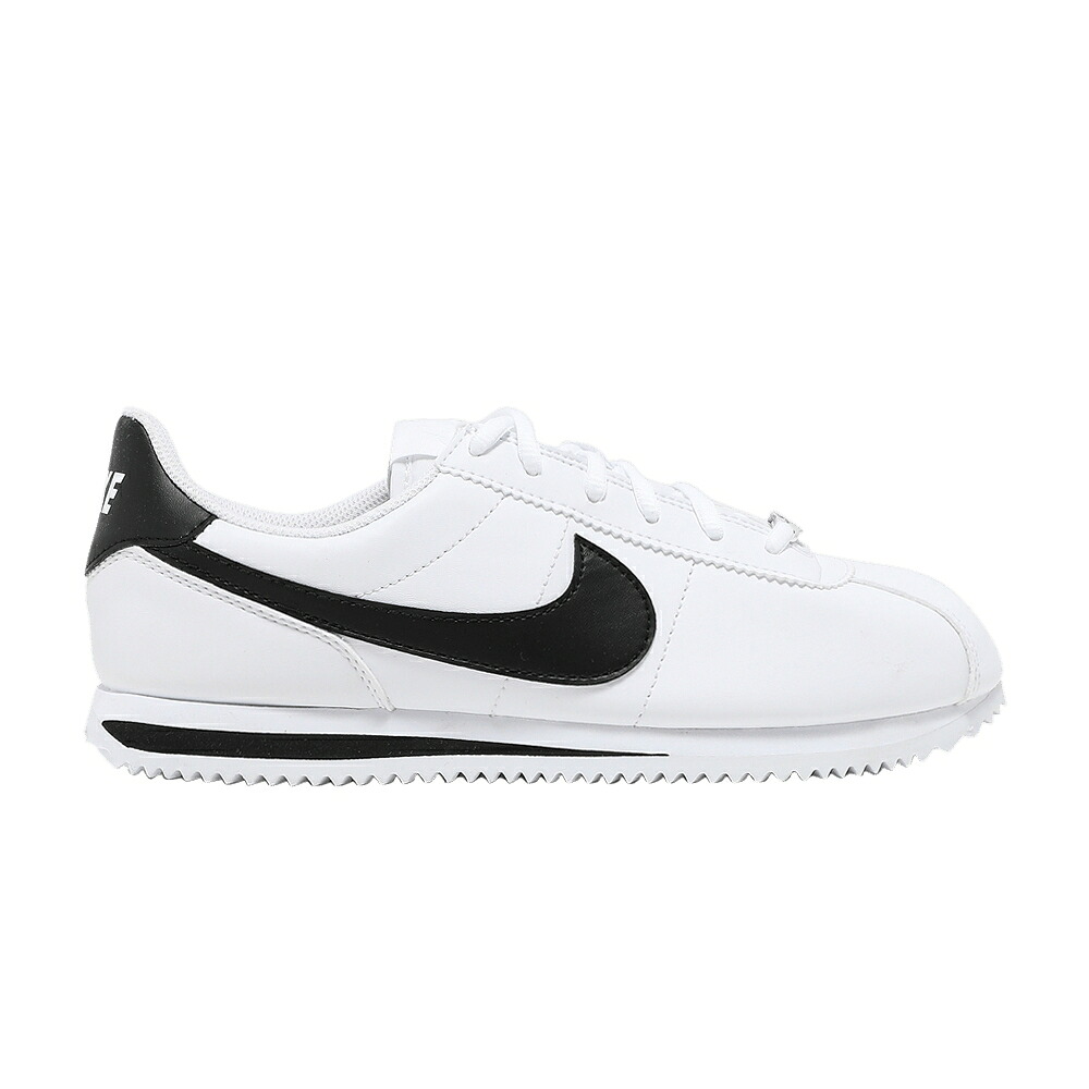 ナイキ コルテッツ 白いこと 白いこと 黒いこと 黒いこと \u0027WHITE\u0027 お坊っちゃん キッズ NIKE CORTEZ ベーシック SL GS / WHITE BLACK もの言う花 マタニティ スニーカー