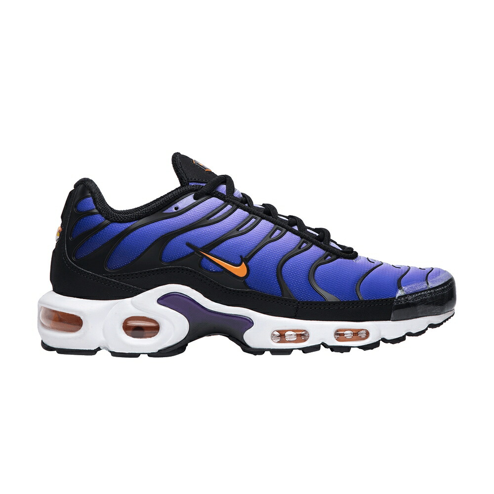 ナイキ マックス 黒いこと 黒いこと 橙 オレンジ色 エアマックスプラス \u0027VOLTAGE PURPLE\u0027 スニーカー メンズ NIKE AIR MAX PLUS 2018 / BLACK TOTAL ORANGE VOLTAGE