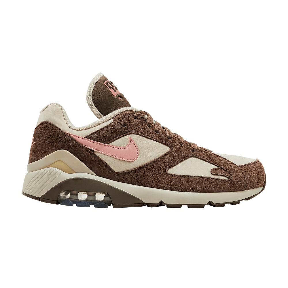 ナイキ マックス サクラ色 赤銅色 赤銅色 大気圏マックス \u0027STRING\u0027 スニーカー メンズ NIKE AIR MAX 180 / STRING RUST PINK BAROQUE BROWN