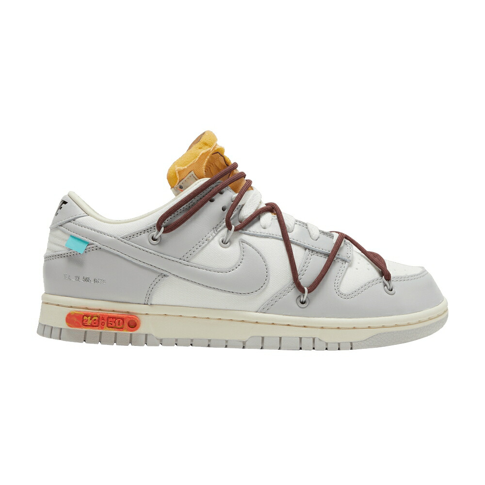ナイキ オフホワイト ダンク 灰色 グレー ダンクロー LOT 50 スニーカー メンズ NIKE OFF-WHITE X DUNK LOW 46 OF / SAIL NEUTRAL GREY