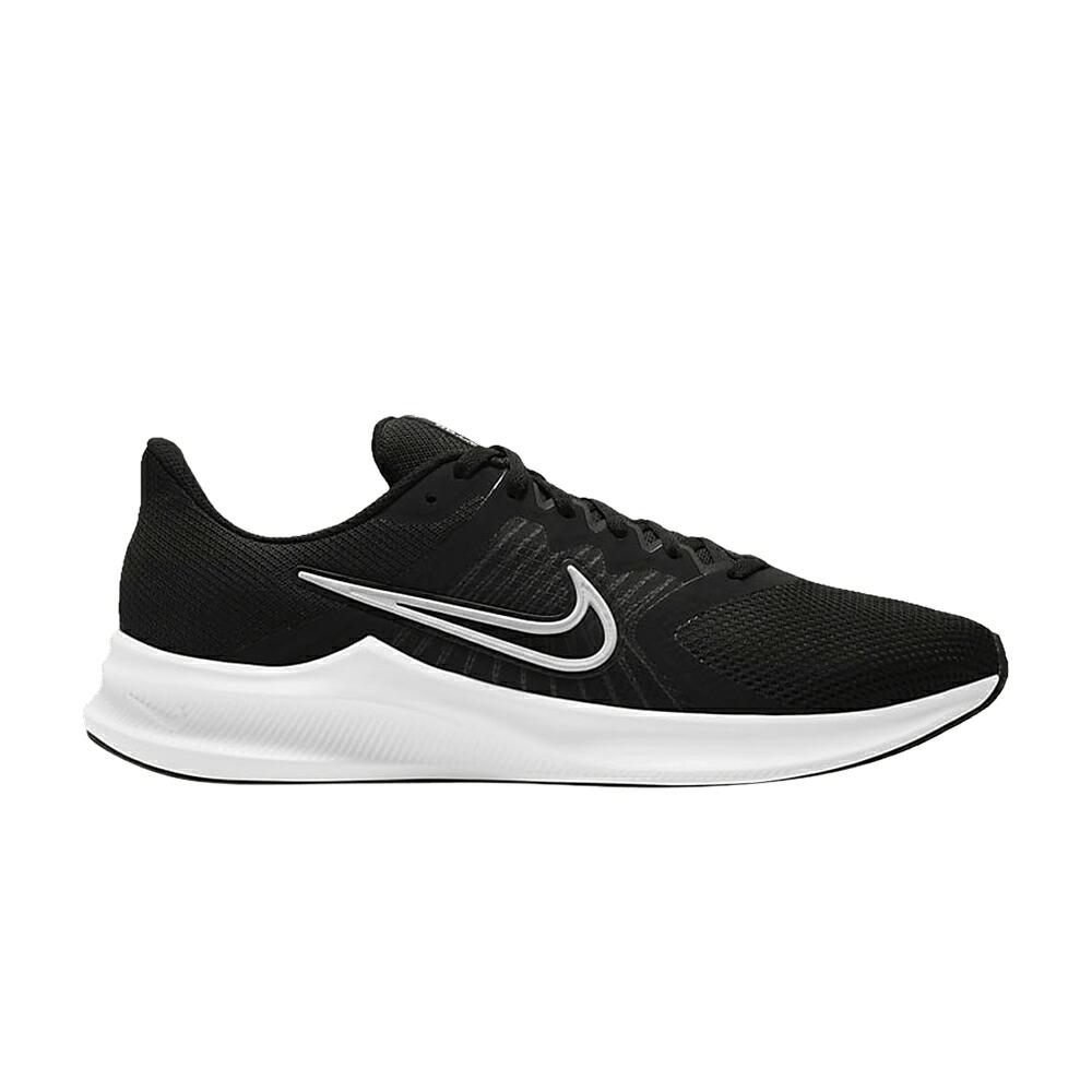 ナイキ 黒色 ブラック 灰色 グレー 白色 ホワイト 'BLACK WHITE' スニーカー メンズ NIKE DOWNSHIFTER 11 / BLACK DARK SMOKE GREY WHITE
