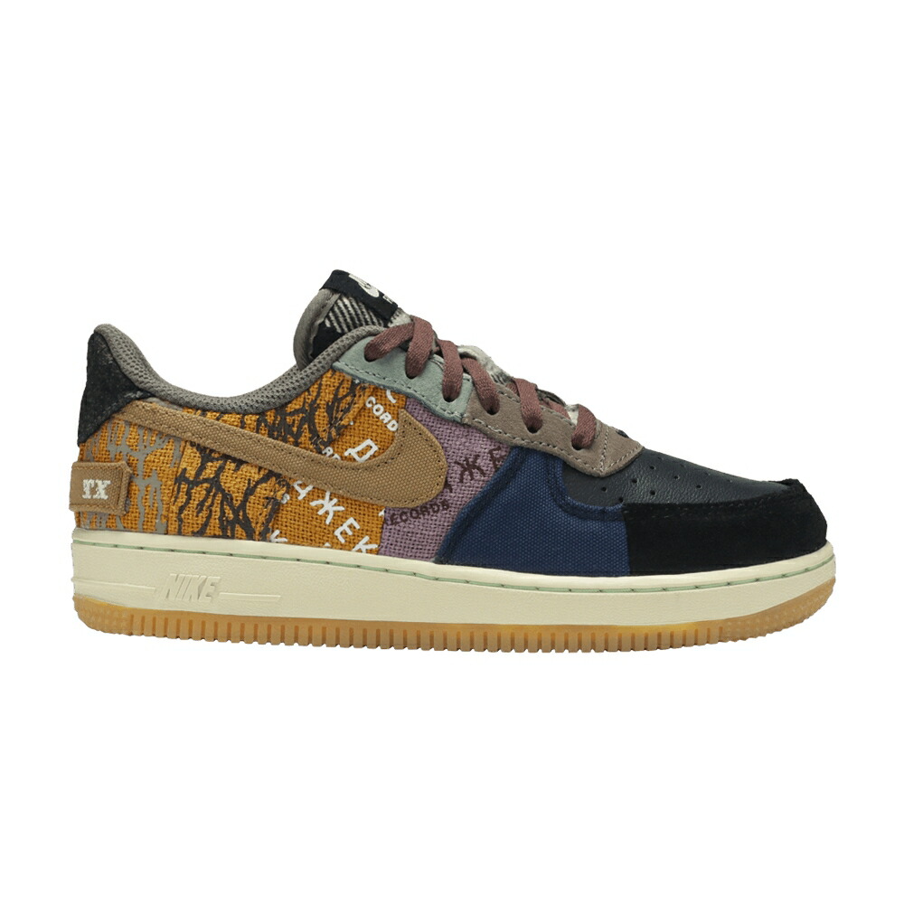 ナイキ トラヴィススコット 空軍 \u0027カクタスジャック\u0027 お坊っちゃん キッズ NIKE TRAVIS SCOTT X AIR FORCE 1 LOW なおなお書き \u0027CACTUS JACK\u0027 / もの言う花 マタニティ スニーカー