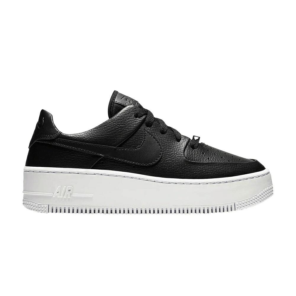 ナイキ 黒いこと 黒いこと 白いこと 白いこと 空軍 \u0027BLACK\u0027 スニーカー レディース NIKE WMNS AIR FORCE 1 SAGE LOW / BLACK WHITE
