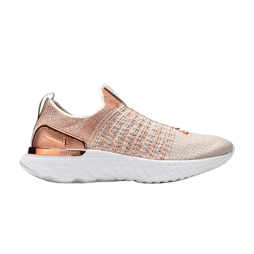 ナイキ リアクト ラン フライニット プレミアム 赤 レッド 白色 ホワイト 'FOSSIL BRONZE' スニーカー レディース NIKE WMNS REACT PHANTOM RUN FLYKNIT 2 PREMIUM STONE METALLIC RED / FOSSIL STONE WHITE METALLIC RED|スニケス
