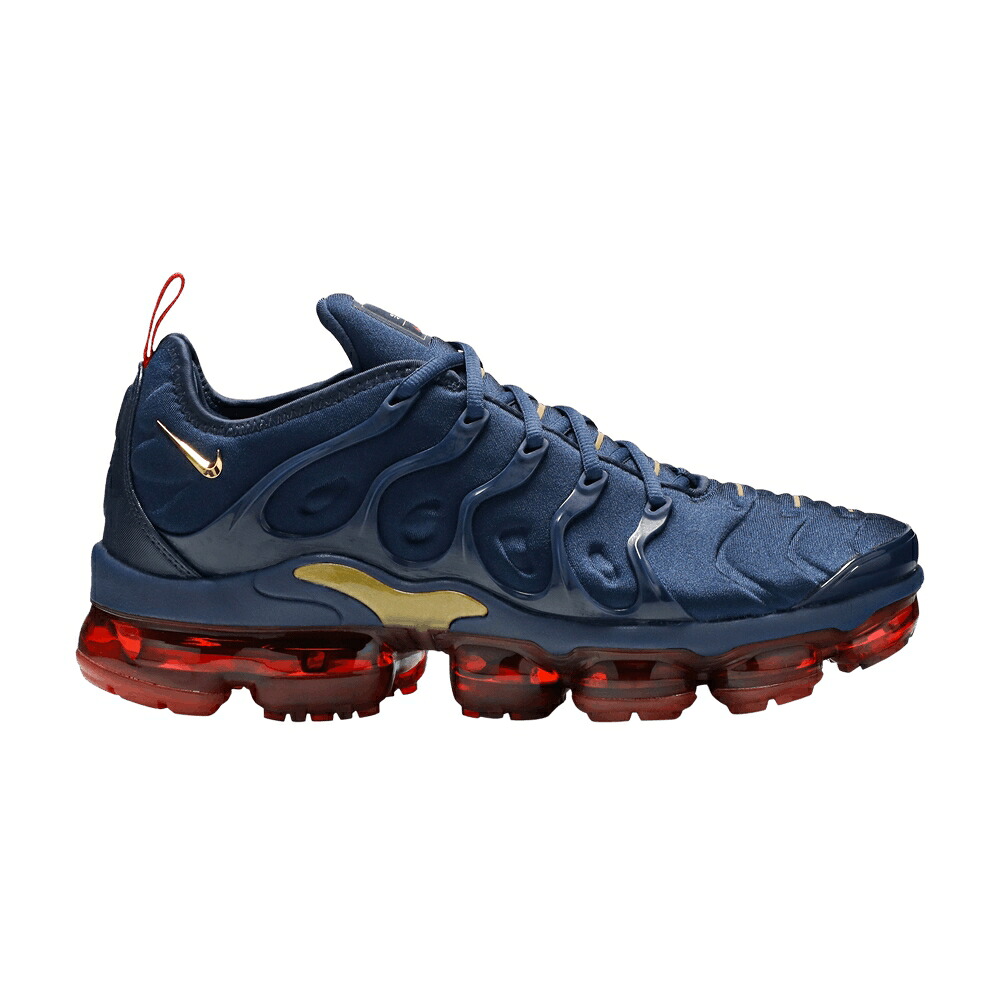 ナイキ 紺色 米国海軍 ゴールド エアヴェイパーマックス \u0027MIDNIGHT NAVY\u0027 スニーカー メンズ NIKE AIR VAPORMAX PLUS 2019 / MIDNIGHT NAVY METALLIC GOLD