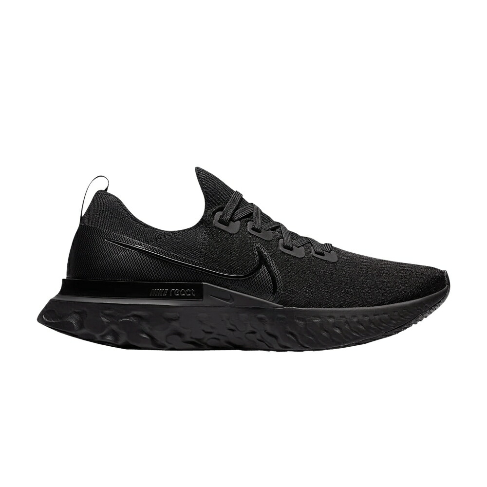 ナイキ リアクト ラン フライニット 黒色 ブラック 白色 ホワイト TRIPLE BLACK スニーカー メンズ NIKE REACT INFINITY RUN FLYKNIT / BLACK BLACK WHITE BLACK