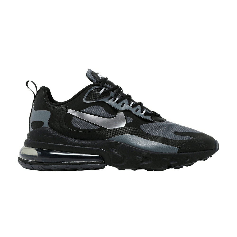 ナイキ マックス リアクト 黒色 ブラック 灰色 グレー 銀色 シルバー エアマックス WATERPROOF スニーカー メンズ NIKE AIR MAX 270 REACT WTR / BLACK DARK GREY METALLIC SILVER