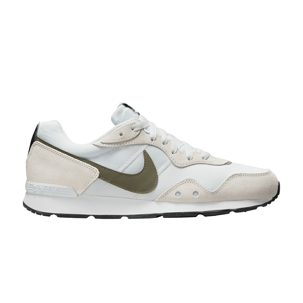 ナイキ 白色 ホワイト 黒色 ブラック 'WHITE OLIVE' スニーカー メンズ NIKE RUNNER MEDIUM / SUMMIT WHITE BLACK WHITE MEDIUM｜スニケス