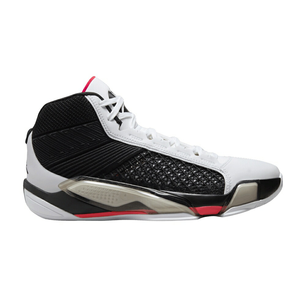 ナイキ 白色 ホワイト 黒色 ブラック 赤 レッド エアジョーダン FUNDAMENTAL スニーカー メンズ AIR JORDAN AIR JORDAN 38 PF / WHITE BLACK SIREN RED