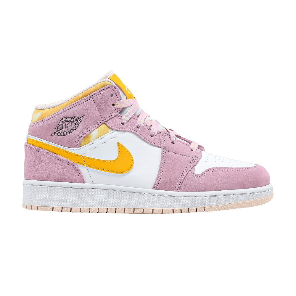 ナイキ ミッド さくら色 エアジョーダン \u0027ARCTIC PINK\u0027 お坊っちゃん キッズ AIR JORDAN AIR JORDAN 1 MID SE GS / LIGHT ARCTIC PINK UNIVERSITY もの言う花 マタニティ スニーカー