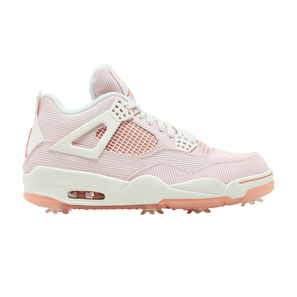 ナイキ ゴルフ エアジョーダン \u0027SEERSUCKER\u0027 スニーカー メンズ AIR JORDAN AIR JORDAN 4 GOLF NRG / SAIL APRICOT AGATE