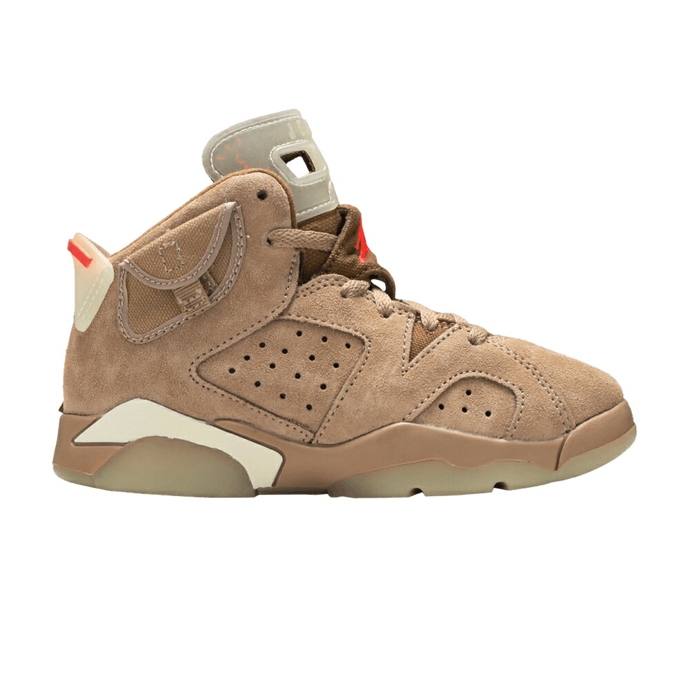 ナイキ カーキ エアジョーダン トラヴィススコット \u0027BRITISH KHAKI\u0027 お坊っちゃん キッズ AIR JORDAN TRAVIS SCOTT X AIR JORDAN 6 RETRO なおなお書き / BRITISH KHAKI SAIL BRIGHT もの言う花 マタニティ スニーカー