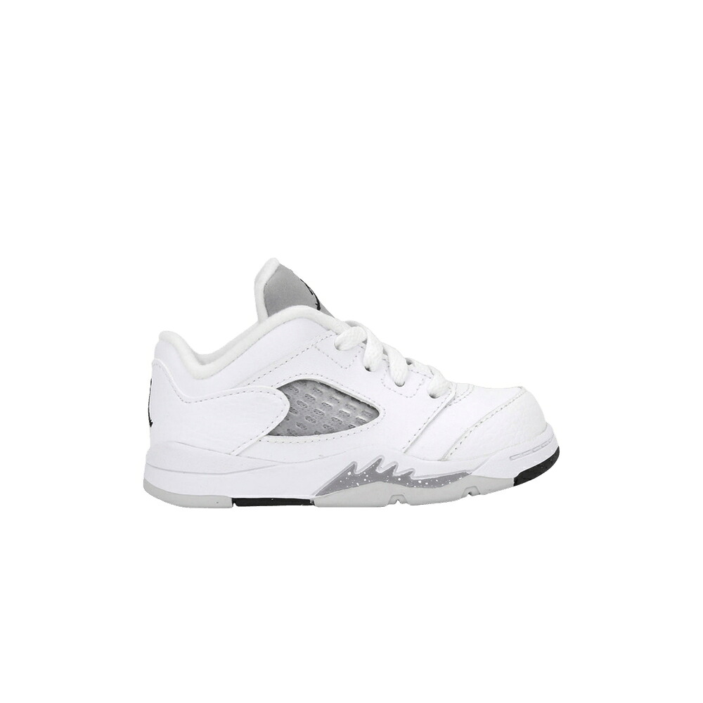 ナイキ 白色 ホワイト 黒色 ブラック 灰色 グレー エアジョーダン 'WOLF GREY' スニーカー メンズ AIR JORDAN AIR JORDAN 5 RETRO LOW GT / WHITE BLACK WOLF GREY