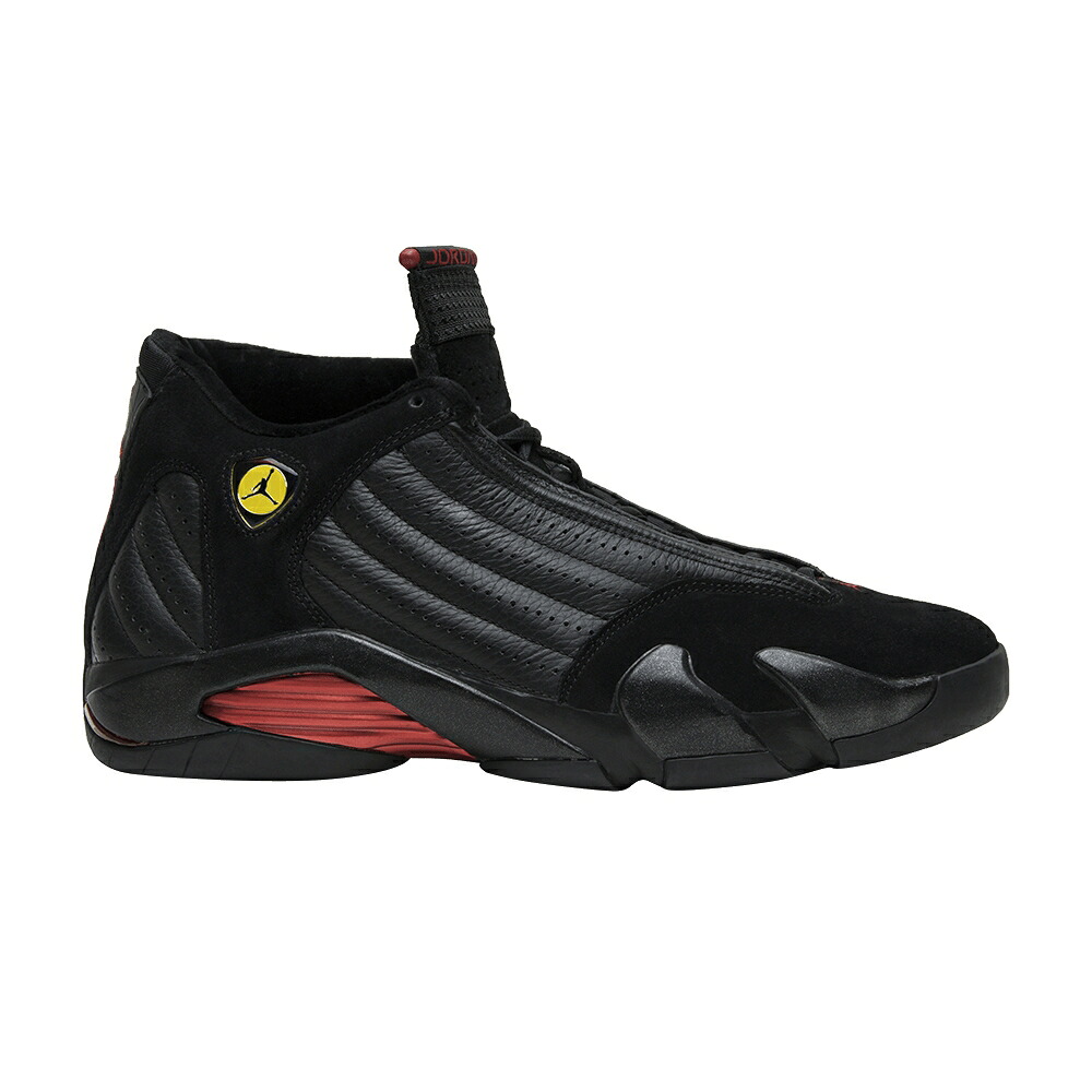 ナイキ 黒いこと 黒いこと 赤 赤いこと エアジョーダン \u0027LAST SHOT\u0027 スニーカー メンズ AIR JORDAN AIR JORDAN 14 RETRO 2005 / BLACK VARSITY RED BLACK