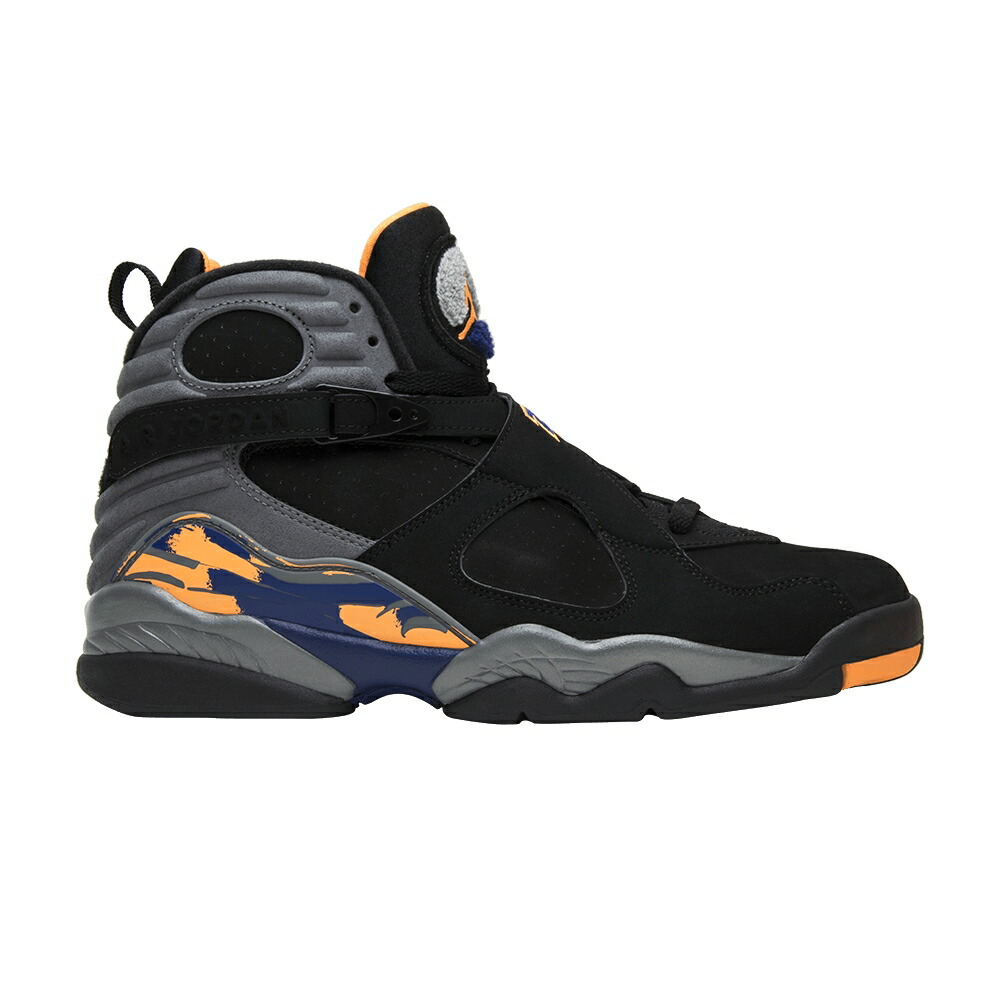 ナイキ エアジョーダン \u0027アリゾナ州の州都 サンズ\u0027 スニーカー メンズ AIR JORDAN AIR JORDAN 8 RETRO \u0027PHOENIX SUNS\u0027 / BLK BRGHT CTRS CL GRY DP RYL B
