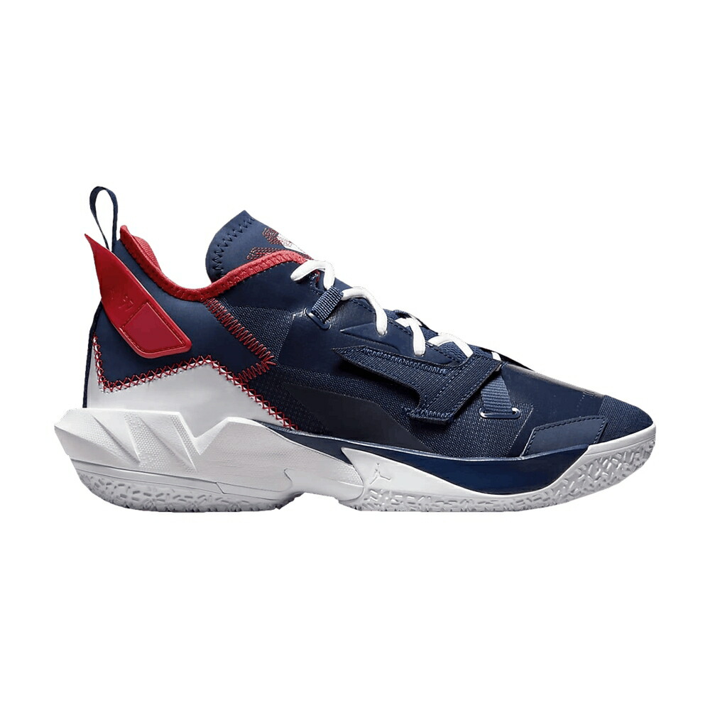 ナイキ 青色 ブルー 赤 レッド 白色 ホワイト エアジョーダン ZER0.4 ワシントン ウィザーズ スニーカー メンズ AIR JORDAN AIR JORDAN WHY NOT PF WASHINGTON WIZARDS / BLUE VOID UNIVERSITY RED WHITE