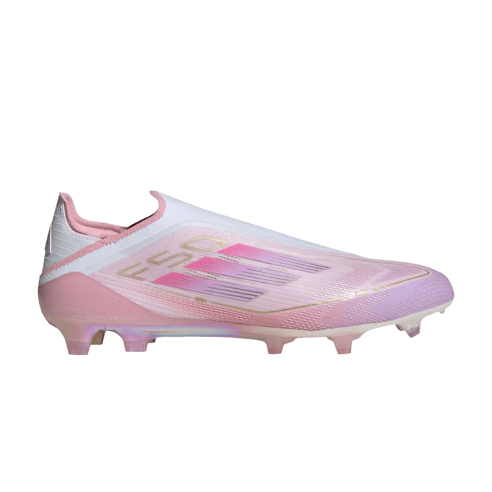 アディダス エリート ピンク 紫 パープル 'LYT304' スニーカー メンズ ADIDAS LAMINE YAMAL X F50 ELITE LACELESS FG / CLEAR PINK PURPLE GLOW LIGHT｜スニケス