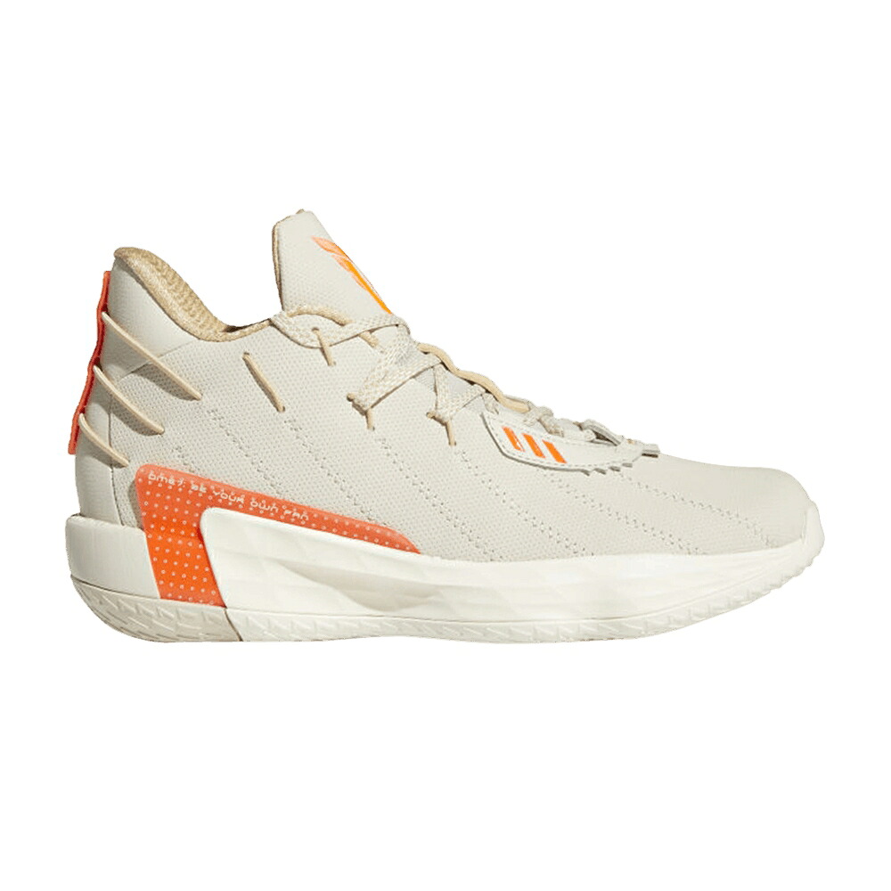 アディダス 皮膚軟化剤 白いこと 白いこと \u0027BLISS ORANGE\u0027 スニーカー メンズ ADIDAS DAME 7 / BLISS BLISS CREAM WHITE