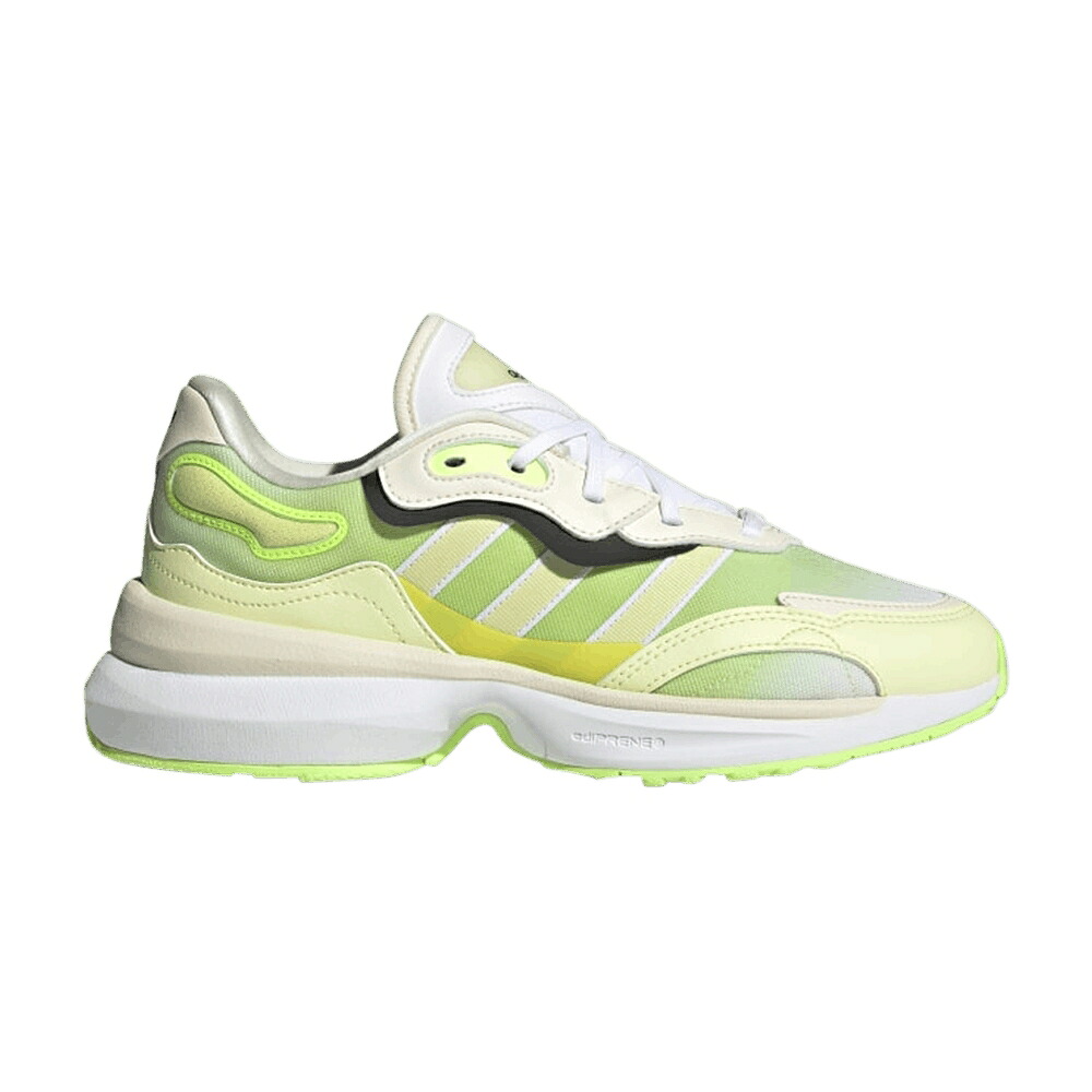 アディダス 黄味がかった 黄色 \u0027PULSE WHITE\u0027 スニーカー レディース ADIDAS WMNS ZENTIC YELLOW TINT WONDER / PULSE YELLOW YELLOW TINT WONDER