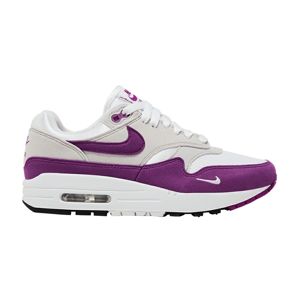 ナイキ マックス 白色 ホワイト 灰色 グレー エアマックス '87 'BOLD BERRY' スニーカー レディース NIKE WMNS AIR MAX 1 TEXTILE / WHITE BOLD BERRY NEUTRAL GREY