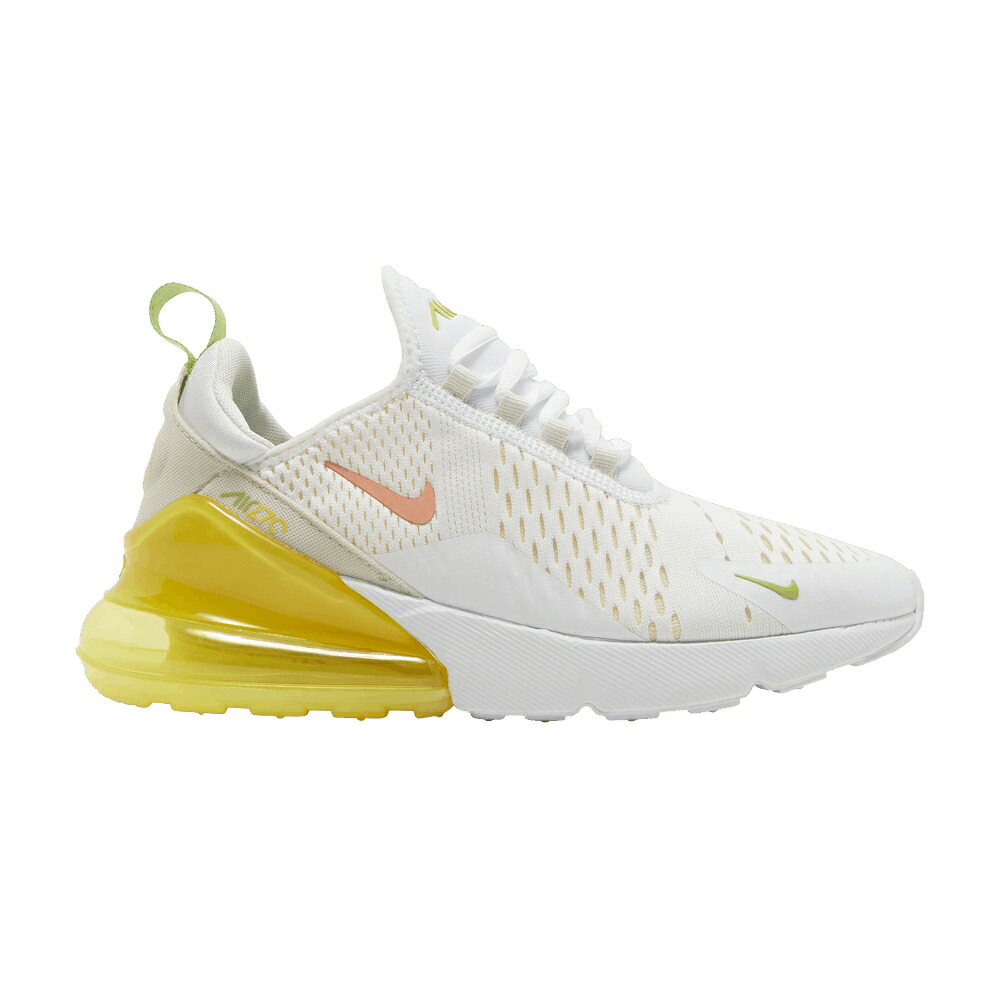 ナイキ マックス 黄色 イエロー 白色 ホワイト クリムゾン エアマックス 'WHITE STRIKE' スニーカー レディース NIKE WMNS AIR MAX 270 YELLOW / WHITE CRIMSON BLISS YELLOW|スニケス