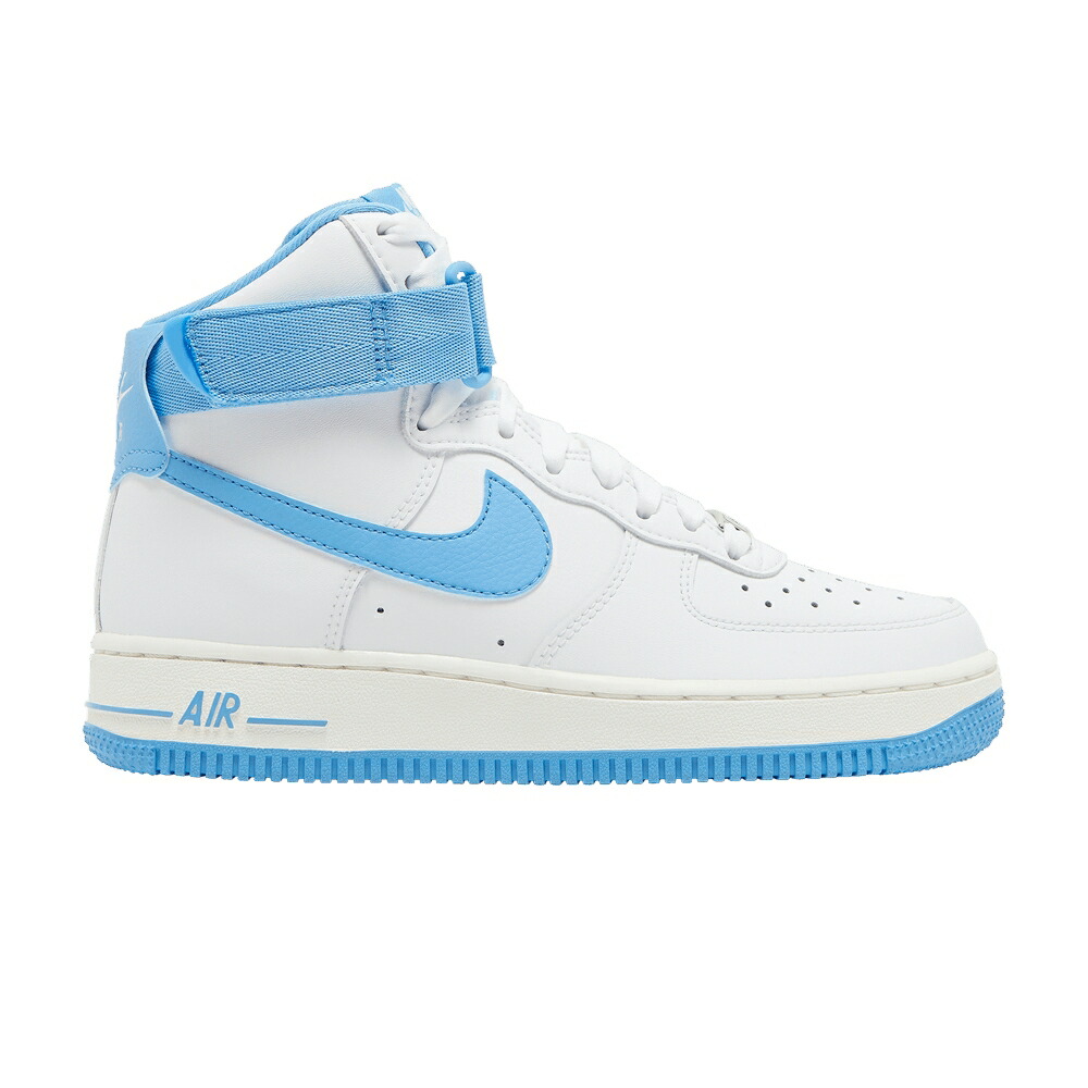 ナイキ ご機嫌 白いこと 白いこと 青碧 青碧 空軍 \u0027WHITE BLUE\u0027 スニーカー レディース NIKE WMNS AIR FORCE 1 HIGH UNIVERSITY / WHITE UNIVERSITY BLUE SAIL