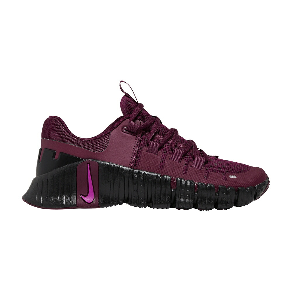 ナイキ 無償性 黒いこと 黒いこと 紫 パープル \u0027BORDEAUX\u0027 スニーカー レディース NIKE WMNS FREE METCON 5 / BORDEAUX BLACK VOLT VIVID PURPLE