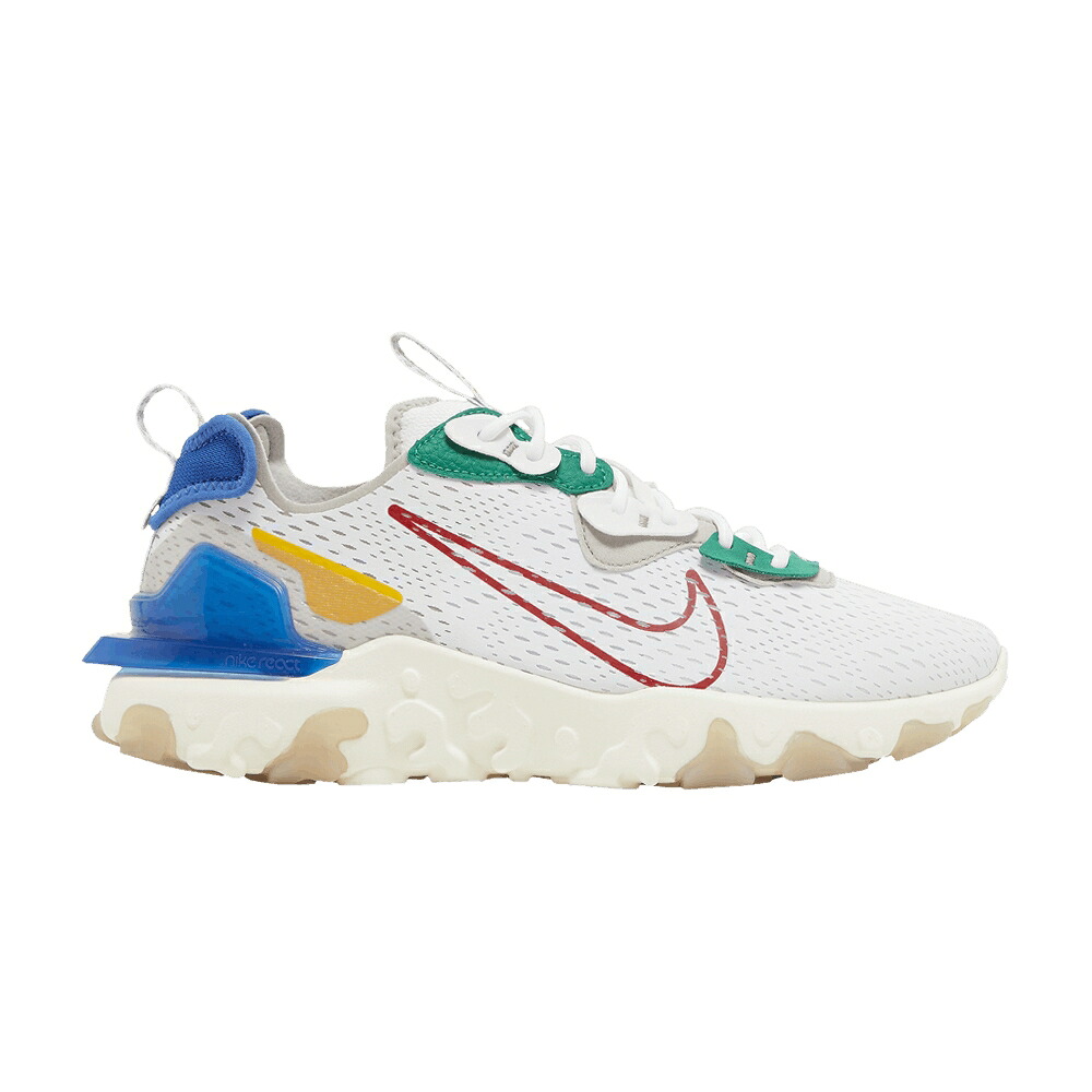 ナイキ リアクト 白いこと 白いこと 赤 赤いこと 取り組み \u0027SUMMER BRIGHTS\u0027 スニーカー メンズ NIKE REACT VISION / WHITE UNIVERSITY RED SAIL GAME