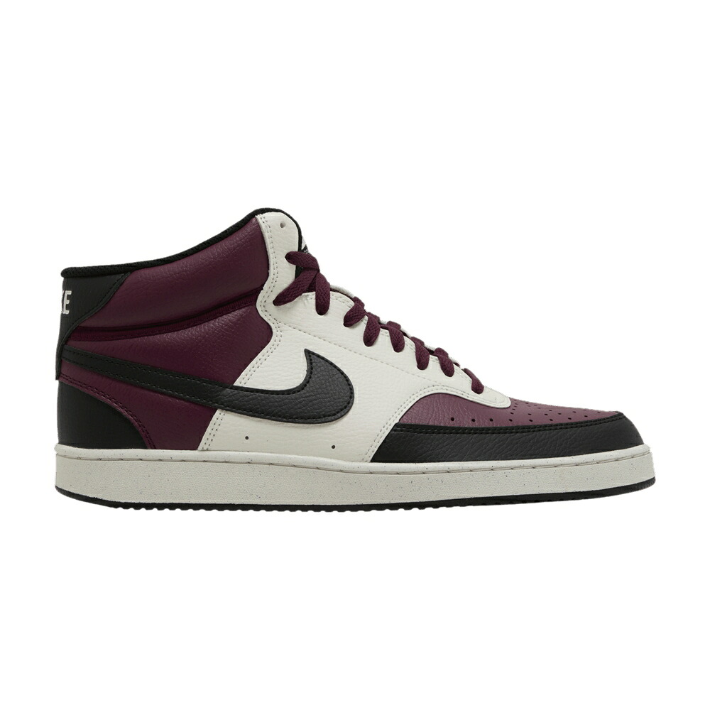 ナイキ 厚地の外套 ミッド 黒いこと 黒いこと \u0027DARK BEETROOT\u0027 スニーカー メンズ NIKE COURT VISION MID NEXT NATURE / DARK BEETROOT SAIL BLACK