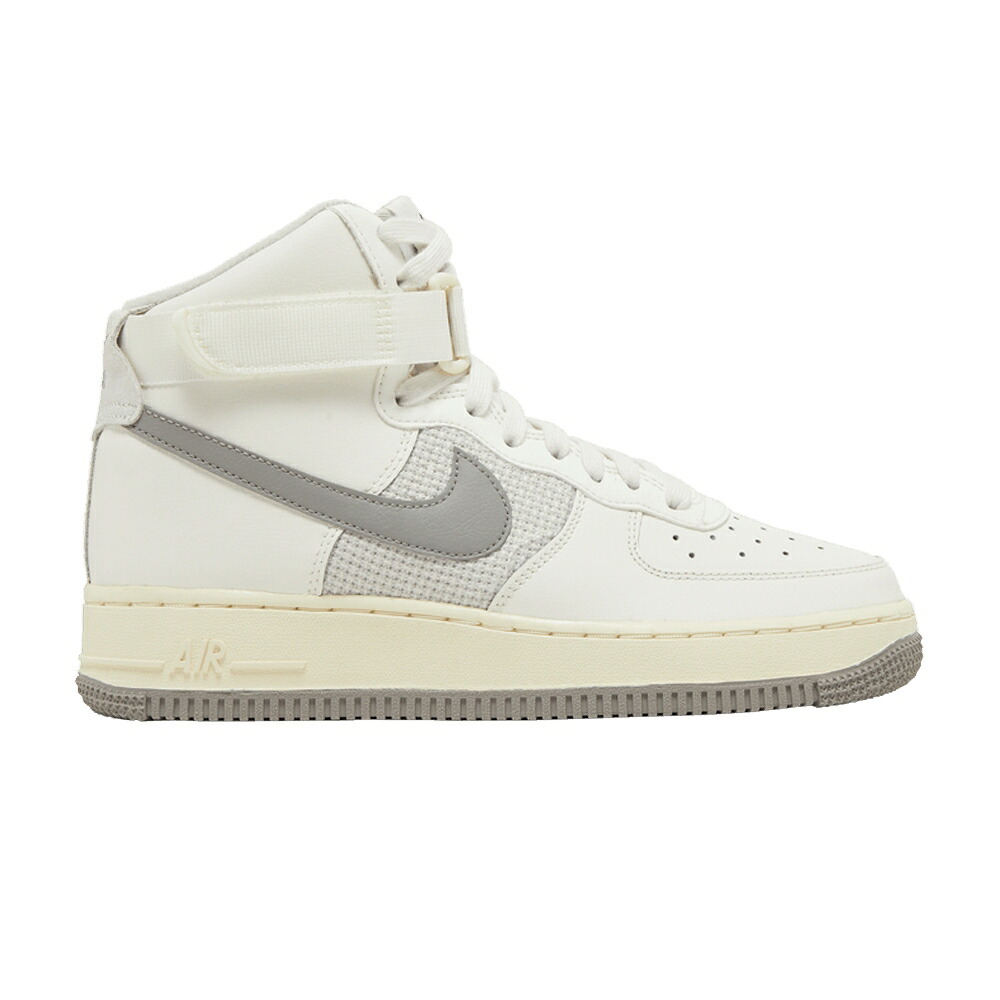 ナイキ ご機嫌 なめし革 空軍 \u0027SAIL GREY\u0027 お坊っちゃん キッズ NIKE AIR FORCE 1 HIGH LEATHER GS MEDIUM / SAIL LIGHT BONE COCONUT MILK もの言う花 マタニティ スニーカー