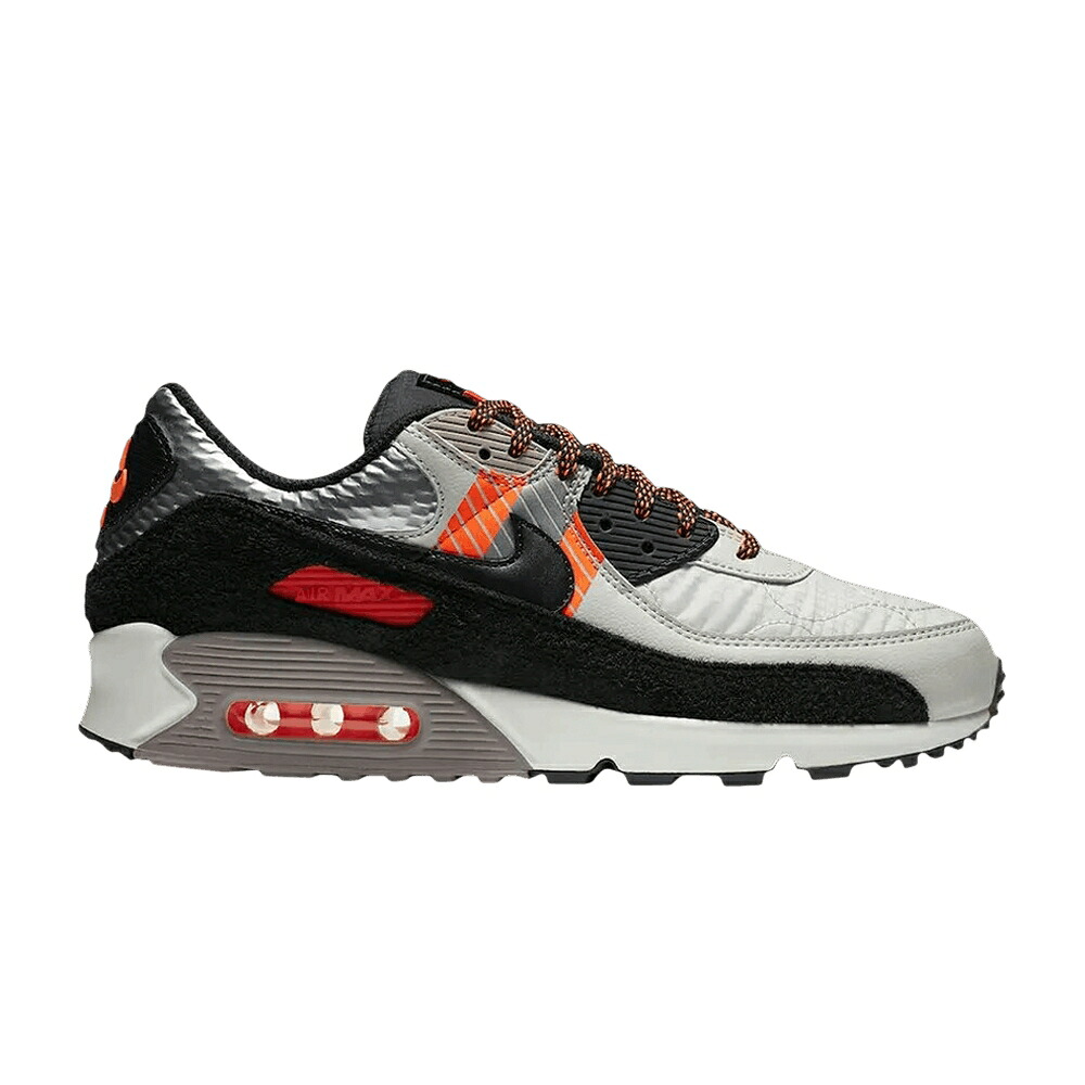 ナイキ マックス 橙 オレンジ色 黒いこと 黒いこと エア湖マックス \u0027LIGHT BONE\u0027 スニーカー メンズ NIKE 3M X AIR MAX 90 / TOTAL ORANGE LIGHT BONE BLACK