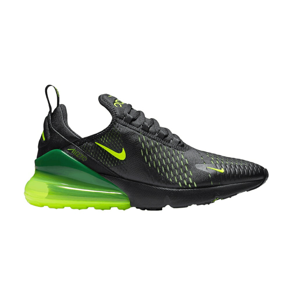 ナイキ マックス 黒色 ブラック 灰色 グレー エアマックス 'BLACK VOLT' スニーカー メンズ NIKE AIR MAX 270 / BLACK VOLT BLACK OIL GREY|スニケス