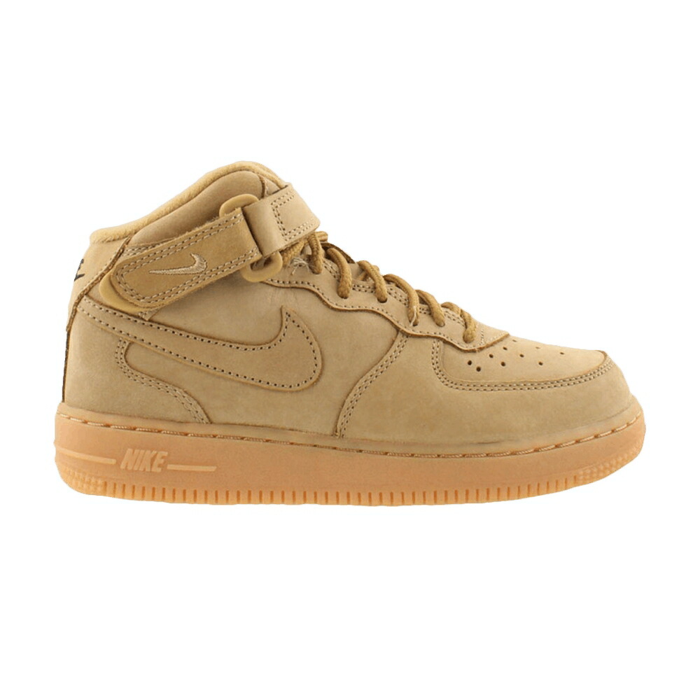 ナイキ ミッド 赤銅色 赤銅色 空軍 \u0027FLAX\u0027 お坊っちゃん キッズ NIKE AIR FORCE 1 MID WB なおなお書き / FLAX FLAX GUM LIGHT BROWN もの言う花 マタニティ スニーカー