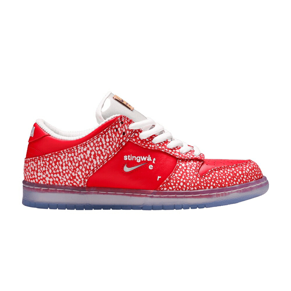 ナイキ ダンク エスビー 赤 赤いこと 白いこと 白いこと ダンクロー \u0027MAGIC MUSHROOM\u0027 スニーカー メンズ NIKE STINGWATER X DUNK LOW SB / UNIVERSITY RED WHITE
