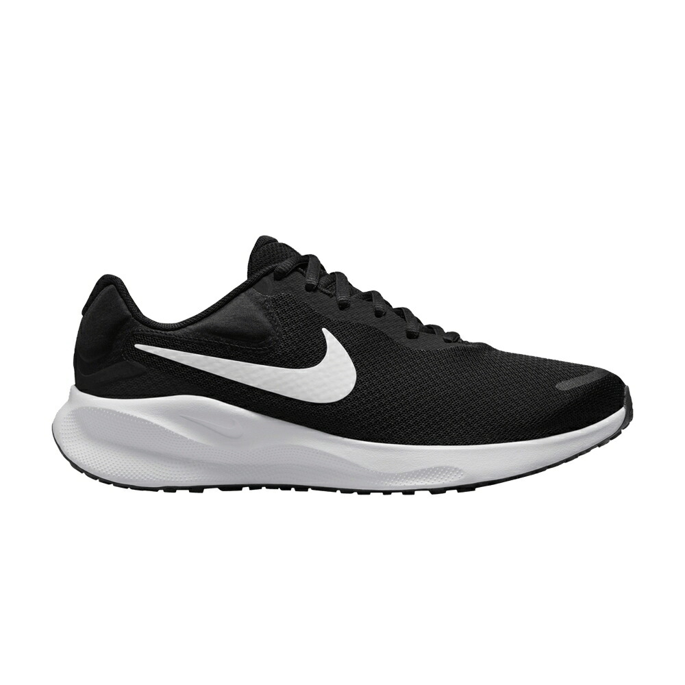 ナイキ 大変革 黒いこと 黒いこと 白いこと 白いこと \u0027BLACK WHITE\u0027 スニーカー レディース NIKE WMNS REVOLUTION 7 WIDE / BLACK WHITE