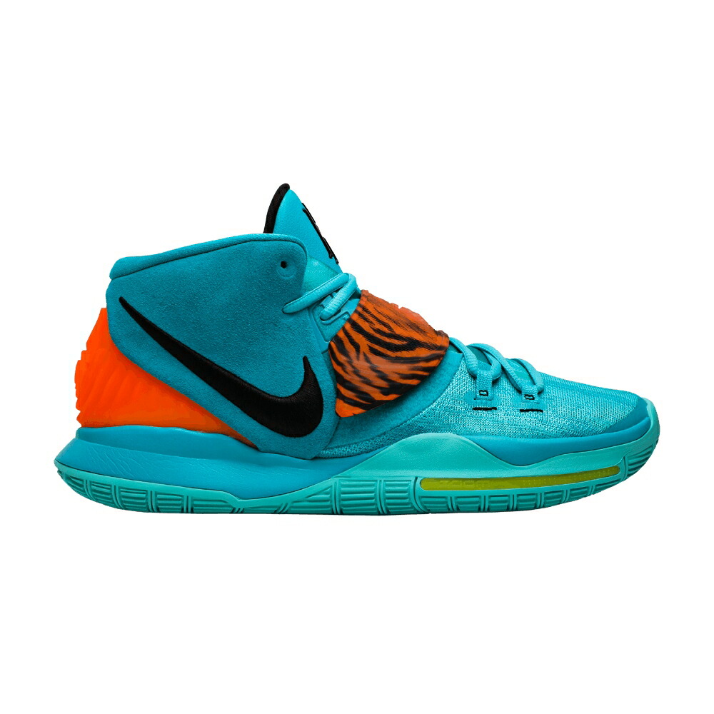 ナイキ カイリー アクア 黒色 ブラック 黄色 イエロー ORACLE AQUA スニーカー メンズ NIKE KYRIE 6 / ORACLE AQUA BLACK OPTI YELLOW