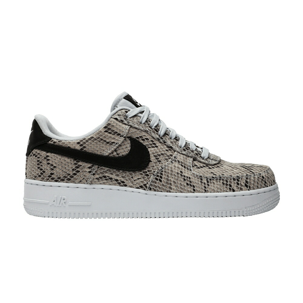ナイキ 白色 ホワイト 黒色 ブラック ピュア プラチナム エアフォース NAKESKIN スニーカー メンズ NIKE AIR FORCE 1 LOW / WHITE BLACK PURE PLATINUM